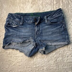 dELiA*s Blue Distressed Jean Shorts